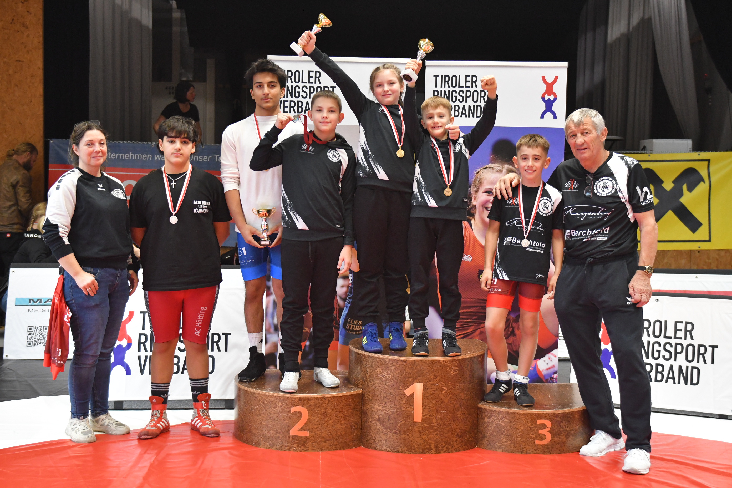 3mal Gold, 2mal Silber bei der Tiroler Meisterschaft U 14 und U 14 Cup Mädchen